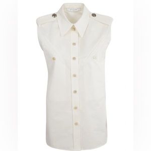 Givenchy buttoned sleeveless shirt